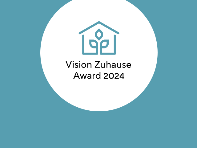 Eine Grafik mit Haus und Pflanze.